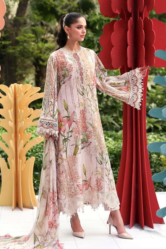 Maria B. M.Prints’26 Eid-II Inlays Printed Lawn 3 Piece Stitched Suit VOLUMЕ- 30-6A