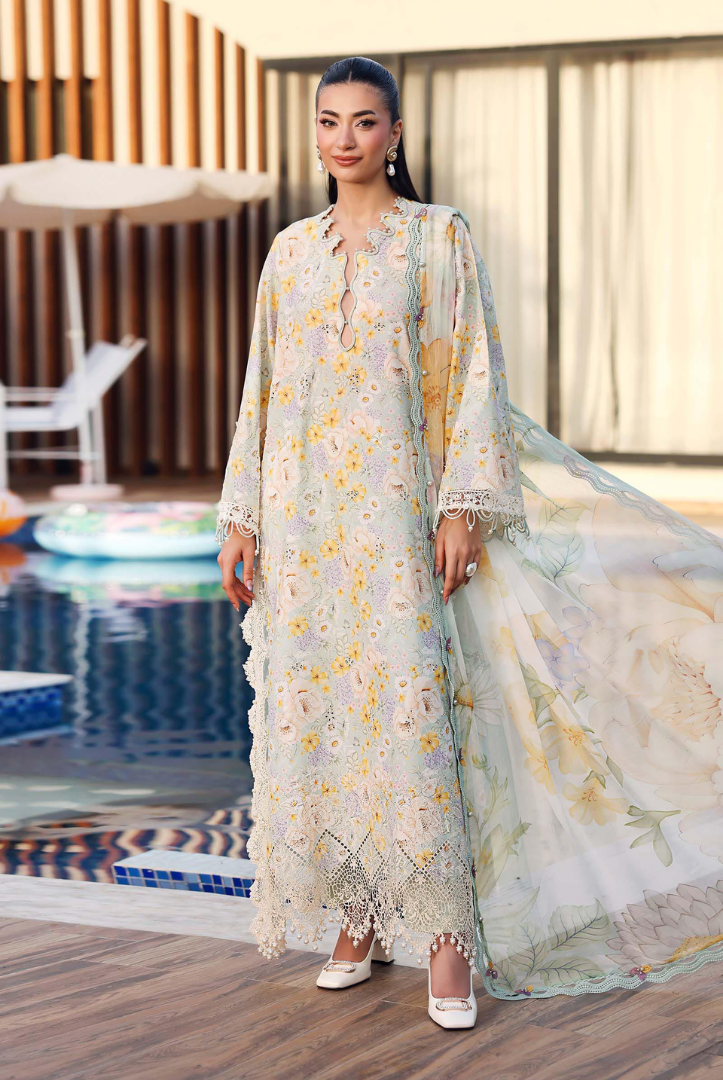 Maria B. M.Prints’26 Eid-II Inlays Printed Lawn 3 Piece Stitched Suit VOLUMЕ- 30-7A