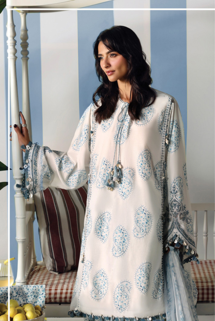 Maria B. M.Prints’26 Eid-II Inlays Printed Lawn 3 Piece Stitched Suit VOLUMЕ- 30-9A