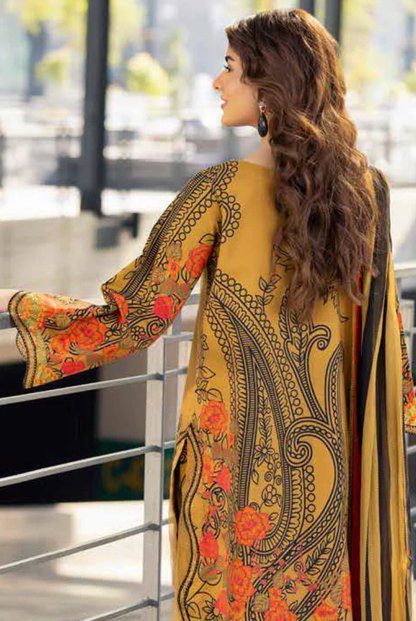 3 Piece Suit Stitched Embroidered Lawn BY Charizma Aghaz-e-Nou  AG6-01