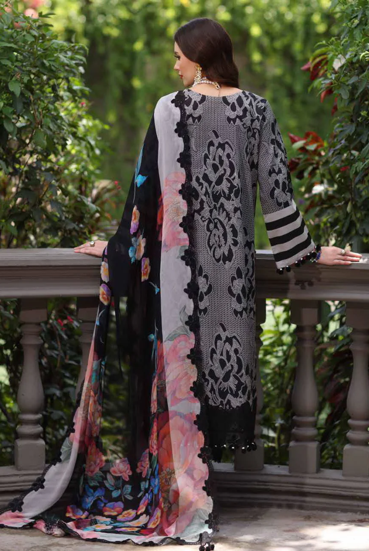 3 Piece Suit Stitched Embroidered Lawn BY Charizma Aghaz-e-Nou  AG6-07