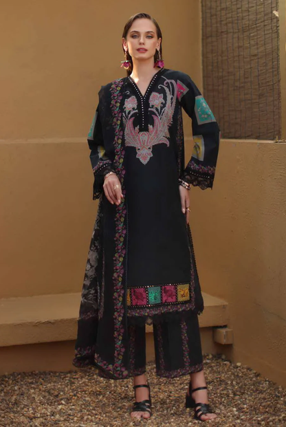 3 Piece Suit Stitched Embroidered Lawn BY Charizma Aghaz-e-Nou  AG6-10