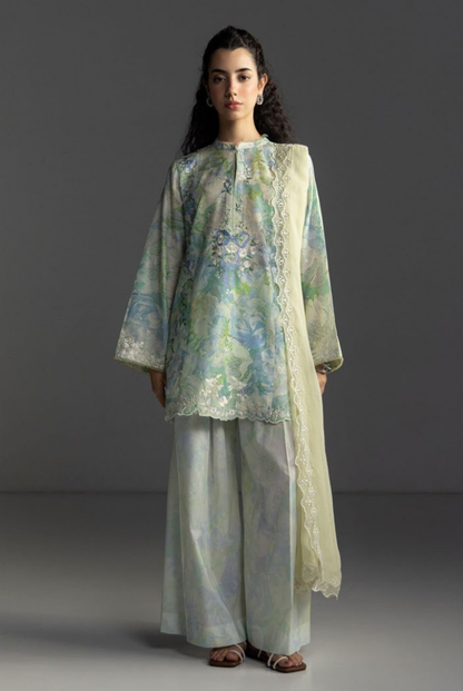 3 Piece Suit Stitched Embroidered Lawn Coco By Zara Shahjahan Lawn’26 AIRA-6A