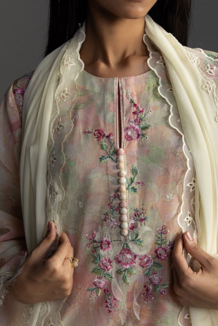 3 Piece Suit Stitched Embroidered Lawn Coco By Zara Shahjahan Lawn’26 AIRA-6B