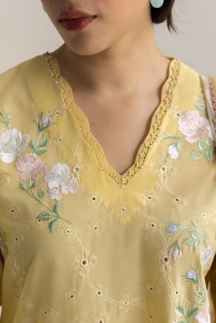 Coco by Zara Shahjahan Edit 26 Vol II Stitched Embroidered Lawn 3 Piece Suit-AIRI-1B