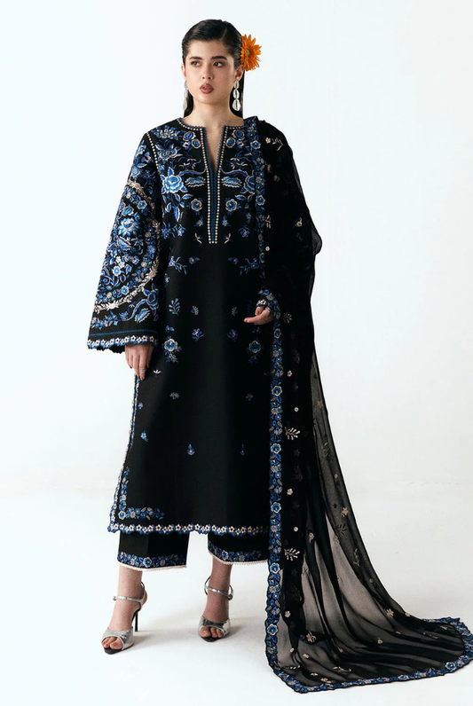 Jugnu by Hussain Rehar Stitched 3 Piece Embroidered Lawn Suit – ARI-D#1277