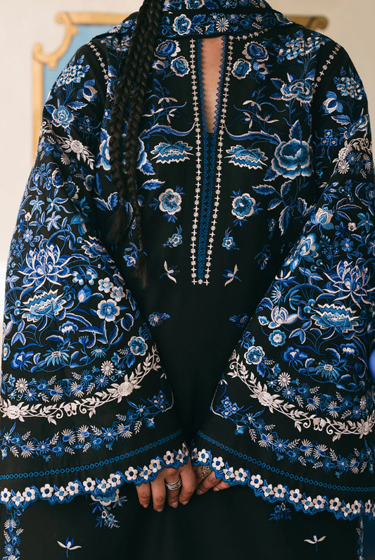 Jugnu by Hussain Rehar Stitched 3 Piece Embroidered Lawn Suit – ARI-D#1277