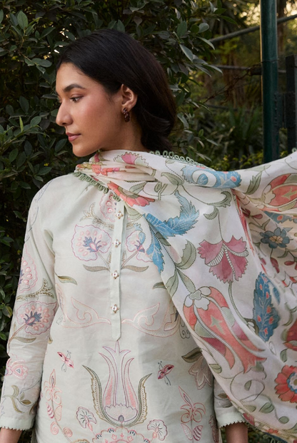 Coco by Zara Shahjahan Edit 26 Vol II Stitched Embroidered Lawn 3 Piece Suit-ARLO-7A