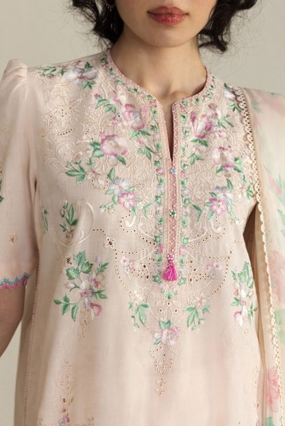 Coco by Zara Shahjahan Edit 26 Vol II Stitched Embroidered Lawn 3 Piece Suit-ARLO-7B