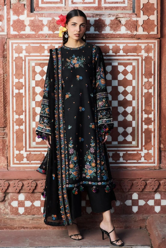 Zan by Hussain Rehar 3 Piece Suit Stitched Luxury Lawn Festive Collection'26 ASWA
