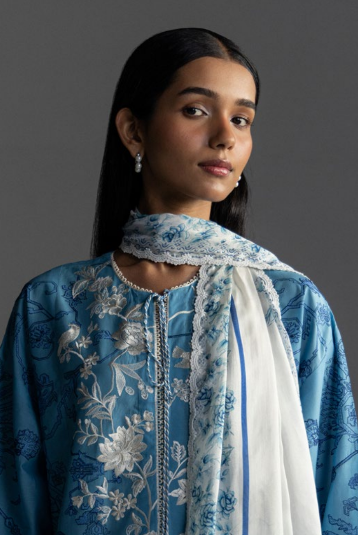 3 Piece Suit Stitched Embroidered Lawn Coco By Zara Shahjahan Lawn’26 AVIONA-3A