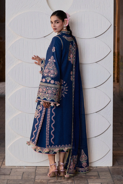 Zan by Hussain Rehar 3 Piece Suit Stitched Luxury Lawn Festive Collection'26-ABI