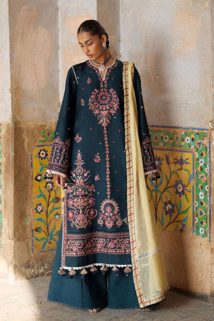 Zan by Hussain Rehar 3 Piece Suit Stitched Luxury Lawn Festive Collection'26-CINKO