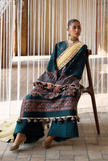 Zan by Hussain Rehar 3 Piece Suit Stitched Luxury Lawn Festive Collection'26-CINKO