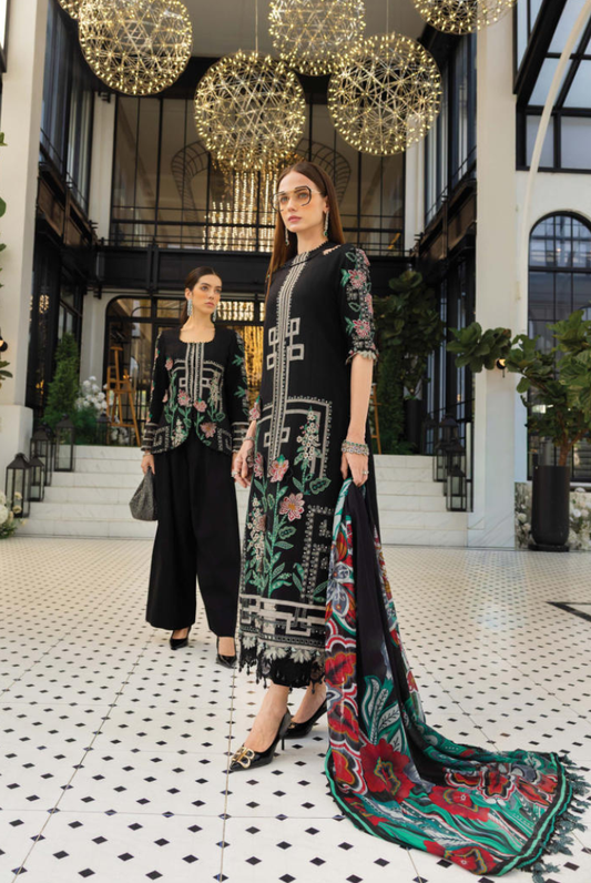 Maria B 3 Piece Stitched Embroidered Lawn Suit MB26-D11