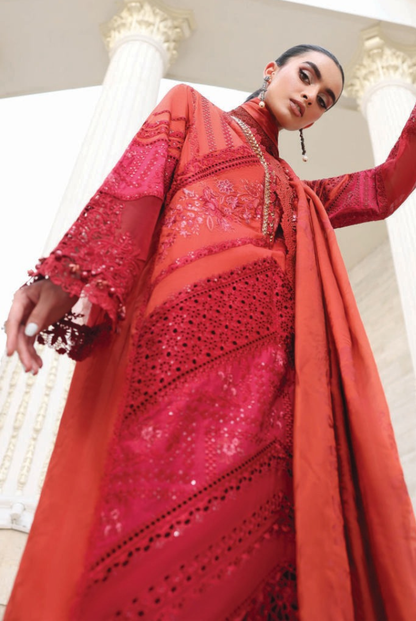 Maria B 3 Piece Stitched Embroidered Lawn Suit MB26-D13