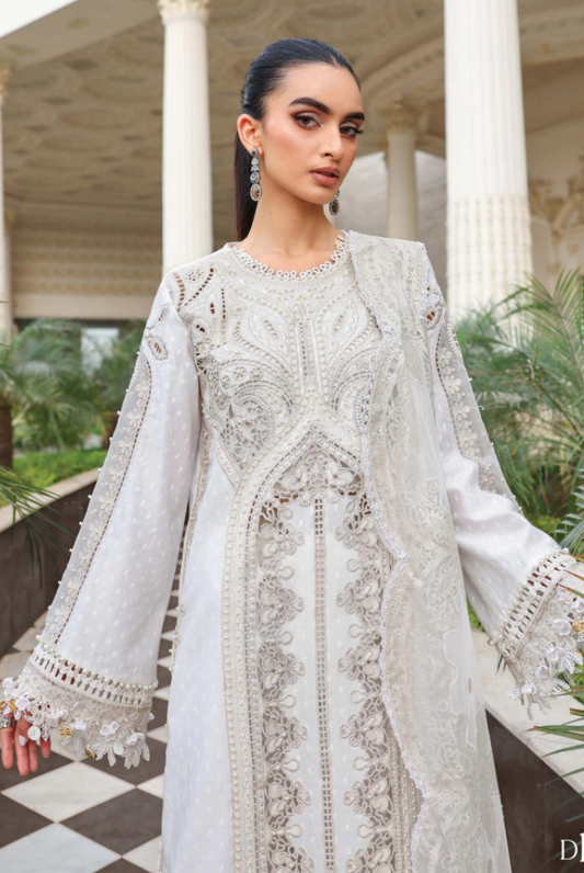 Maria B 3 Piece Stitched Embroidered Lawn Suit MB26-D1