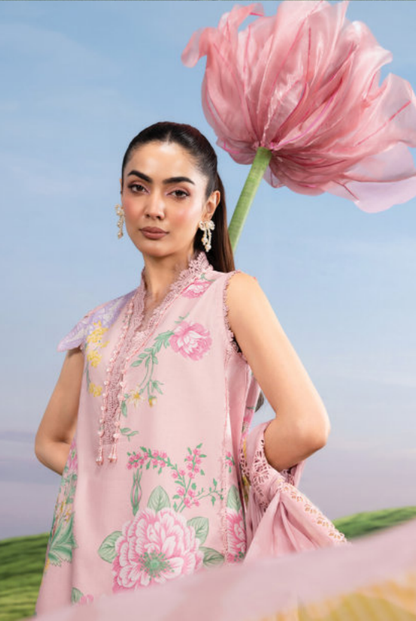 Maria B M-BASICS Summer Stitched Embroidered Lawn 3 Piece Suit-MB26-D4A