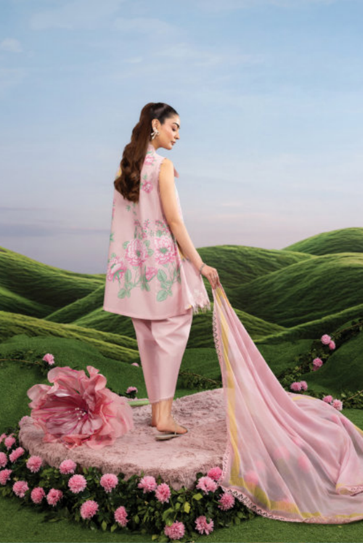 Maria B M-BASICS Summer Stitched Embroidered Lawn 3 Piece Suit-MB26-D4A