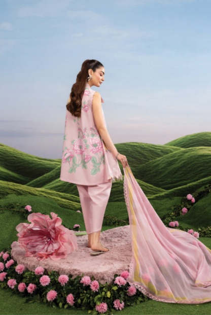 Maria B M-BASICS Summer Stitched Embroidered Lawn 3 Piece Suit-MB26-D4A