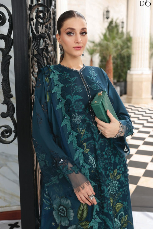 Maria B 3 Piece Stitched Embroidered Lawn Suit MB26-D6