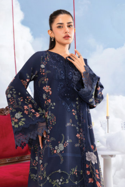 Maria B M-BASICS Summer Stitched Embroidered Lawn 3 Piece Suit-MB26-D7B