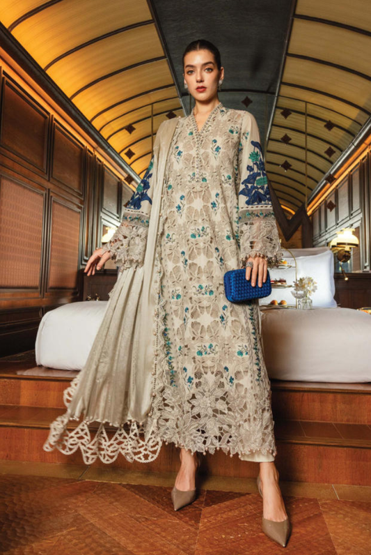 Maria B 3 Piece Stitched Embroidered Lawn Suit MB26-D8