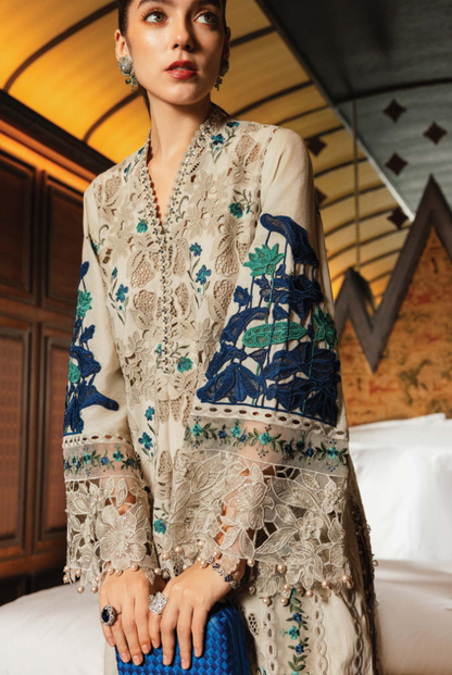 Maria B 3 Piece Stitched Embroidered Lawn Suit MB26-D8