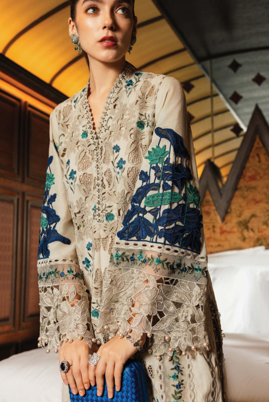 Maria B 3 Piece Stitched Embroidered Lawn Suit MB26-D8