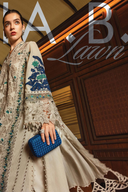 Maria B 3 Piece Stitched Embroidered Lawn Suit MB26-D8