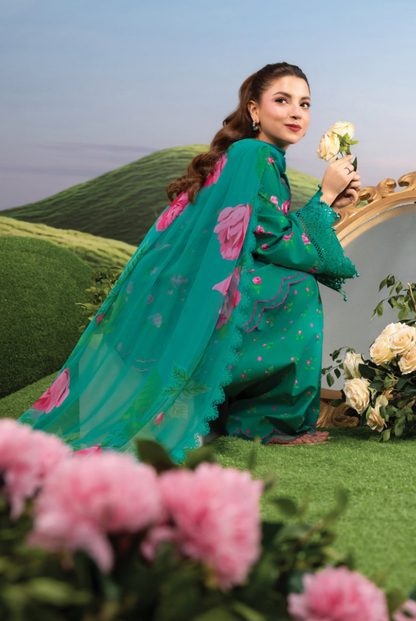 Maria B M-BASICS Summer Stitched Embroidered Lawn 3 Piece Suit-MB26-D9A