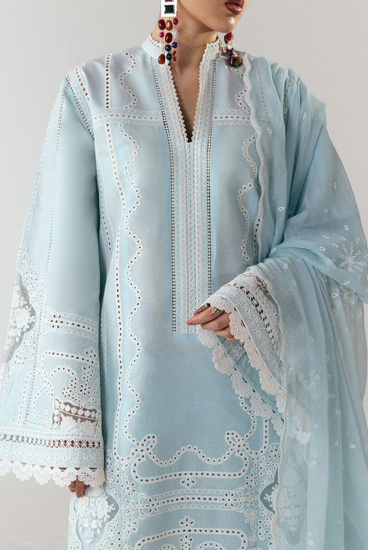 Jugnu by Hussain Rehar Stitched 3 Piece Embroidered Lawn Suit – DIRA-D#1280