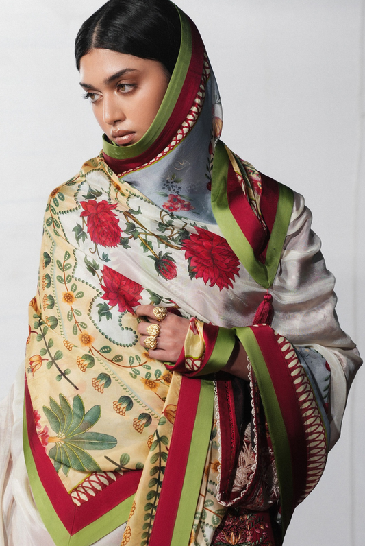Hussain Rehar Jugnu – Stitched 3 Piece Embroidered Chiffon Suit-DIRYAZ