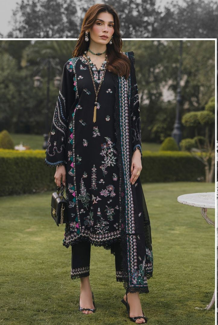 3 Piece Suit Stitched Embroidered Lawn BY Eshaisha Eid Special 2026 EA-LL-5570