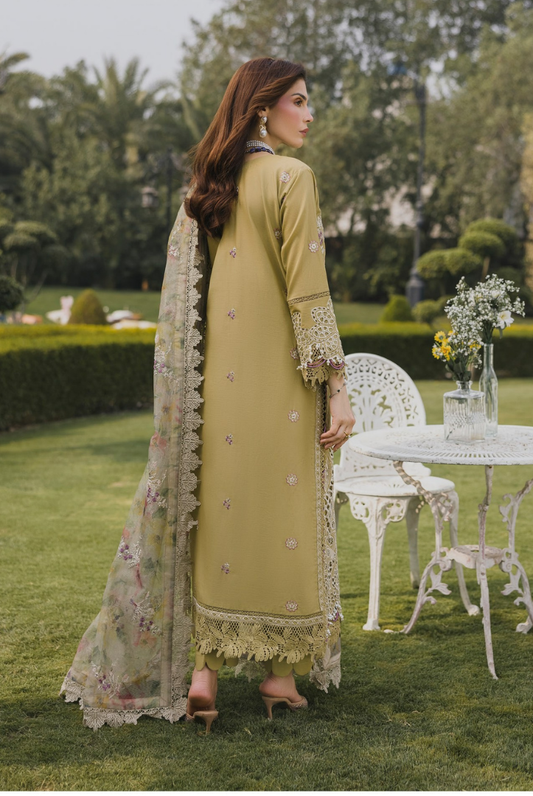 3 Piece Suit Stitched Embroidered Lawn BY Eshaisha Eid Special 2026 EA-LL-5571