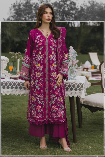 3 Piece Suit Stitched Embroidered Lawn BY Eshaisha Eid Special 2026 EA-LL-5572