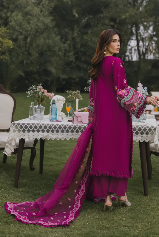 3 Piece Suit Stitched Embroidered Lawn BY Eshaisha Eid Special 2026 EA-LL-5572