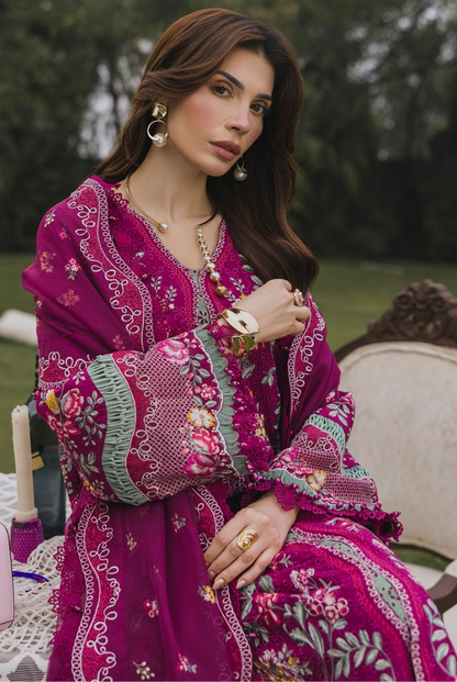 3 Piece Suit Stitched Embroidered Lawn BY Eshaisha Eid Special 2026 EA-LL-5572