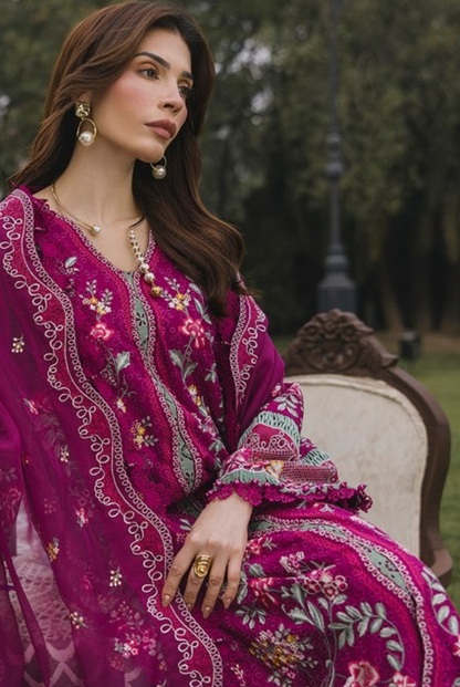 3 Piece Suit Stitched Embroidered Lawn BY Eshaisha Eid Special 2026 EA-LL-5572