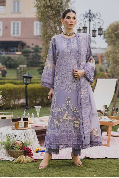 3 Piece Suit Stitched Embroidered Lawn BY Eshaisha Eid Special 2026 EA-LL-5573