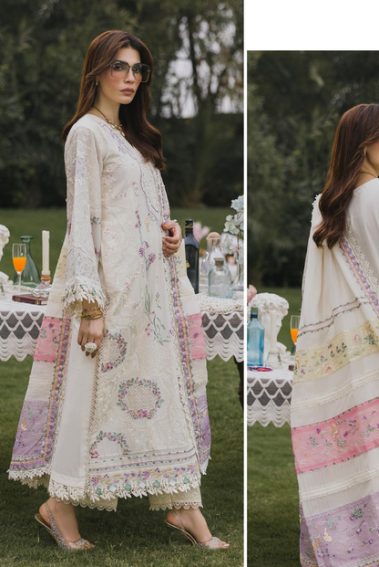 3 Piece Suit Stitched Embroidered Lawn BY Eshaisha Eid Special 2026 EA-LL-5574