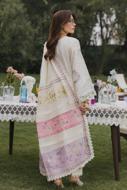 3 Piece Suit Stitched Embroidered Lawn BY Eshaisha Eid Special 2026 EA-LL-5574