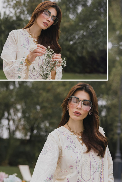 3 Piece Suit Stitched Embroidered Lawn BY Eshaisha Eid Special 2026 EA-LL-5574