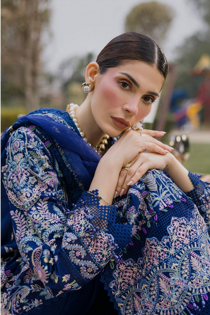 3 Piece Suit Stitched Embroidered Lawn BY Eshaisha Eid Special 2026 EA-LL-5575