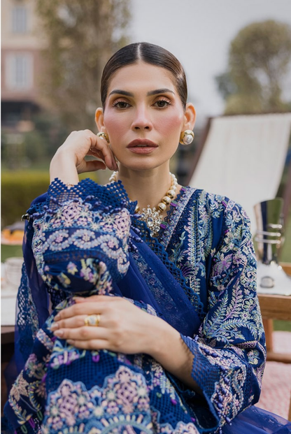 3 Piece Suit Stitched Embroidered Lawn BY Eshaisha Eid Special 2026 EA-LL-5575