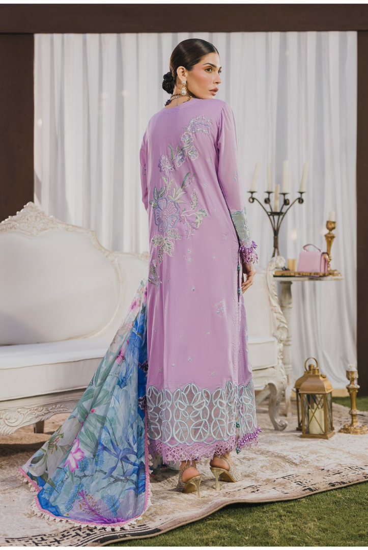 3 Piece Suit Stitched Embroidered Lawn BY Eshaisha Eid Special 2026 EA-LL-5577
