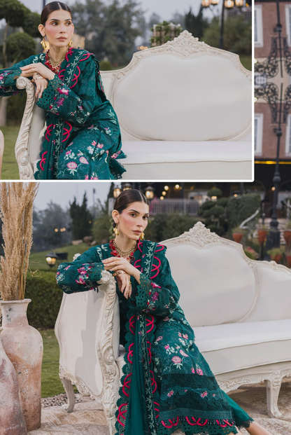 3 Piece Suit Stitched Embroidered Lawn BY Eshaisha Eid Special 2026 EA-LL-5578
