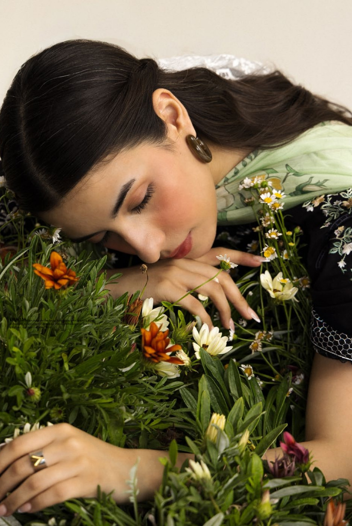 Coco by Zara Shahjahan Edit 26 Vol II Stitched Embroidered Lawn 3 Piece Suit-INES-6A