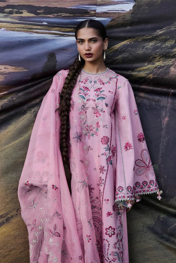 Zan by Hussain Rehar 3 Piece Suit Stitched Luxury Lawn Festive Collection'26-ELFA