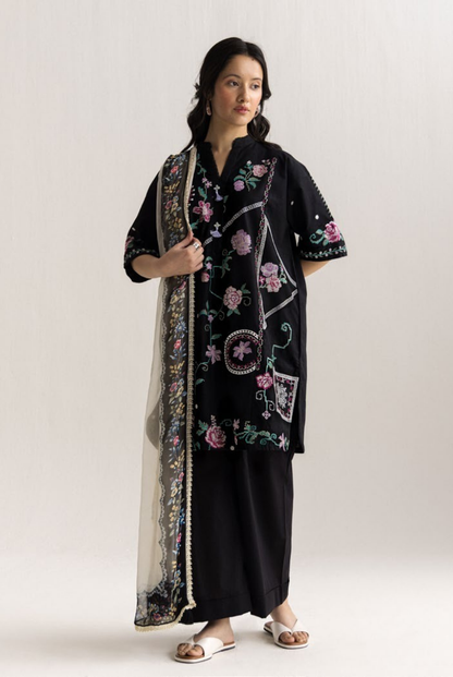 Coco by Zara Shahjahan Edit 26 Vol II Stitched Embroidered Lawn 3 Piece Suit-INES-6A
